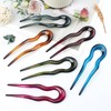 Nakanoya Amup29 U Pin, Plastic, Resin, U-shaped Comb, Hair Fork,