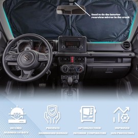 Beach Car Windshield Sunshade Folding Tropical Palm Tree Waves Seaside Heatshield Front Window Car Sun ​Shade Windshield Block UV Rays Sun Shade Visor Protector for Car Sedan Truck SUV Accessories