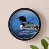 CafePress Loon with Babies Unique Decorative 10" Wall Clock