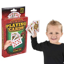 The Dreidel Company Children's Playing Cards Deck, Deck of Cards, Games, Family Fun, Party Favors (Large Playing Cards (3"x5" in), Single)