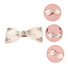Ipetboom 5pcs Bowknot Rhinestone Hairpins for Women Elegant Hair Bow