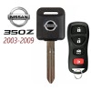 Nisan NEW 2003-2009 350Z NI04 Transponder Chip ID46 Key +