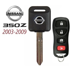 Nisan NEW 2003-2009 350Z NI04 Transponder Chip ID46 Key + 4B Remote KBRASTU15  A+++