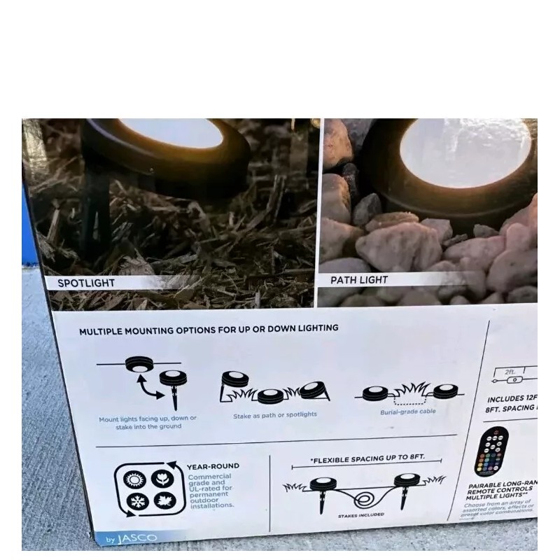 ENBRIGHTEN Seasons Landscape Lights, 40 ft. , 6 LED COLOR