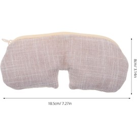 DECHOUS Mascarilla Reutilizable para Ojos Sal Mineral Natural de Montaña, Parche Térmico Rosa para Aliviar Fatiga Ocular y Ojeras, Adecuado para Terapia de Calor y Descanso en Casa o