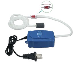 Aquapapa Aquarium Air Pump Kit for 3-20 Gallon Fish Tank, 3W 48GPH Oxygen Aerator for Sponge Filter with Air Stone, Airline Tubing, Check Valve, Hydroponic Air Bubbler Pump