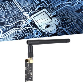 NRF24L01P PA LNA Transceiver Communication Module, 2.4G NRF24L01+PA+LNA 1100m Transceiver Communication Module Replacement with SMA Antenna