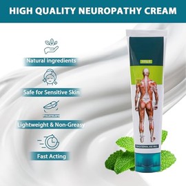 Crema Capsacare Para El Alivio De La Neuropatía - Crema Para Los Nervios Con Ingredientes Naturales - Refrescante Y Calmante Para Pies, Manos, Piernas