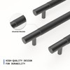 LONTAN 10 Pack Black Cabinet Handles 128mm Black Cupboard Handles