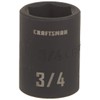 CRAFTSMAN Shallow Impact Socket, SAE, 1/2-Inch Drive, 3/4-Inch (CMMT15854)