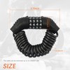 Motorcycle Helmet Lock with Combination Lock,Retractable Motorcycle Locks Anti Theft