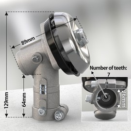 1PZ UKS-G01 26mm 7 Teeth Brush Cutter Gearhead Gearbox Replacement for Honda Sthil Petrol Strimmer