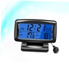 Alasum Thermometer Car Supplies Car Dashboard Decorations Clock Shine