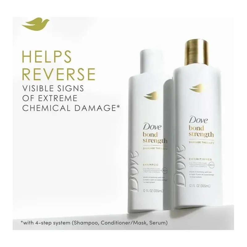 Dove Shampoo Y Acondiconador Cabello Seco Y Dañado 355ml