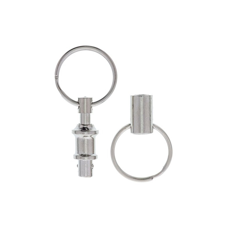 HY-KO PROD Pull Apart Key Ring, Silver (KC116)