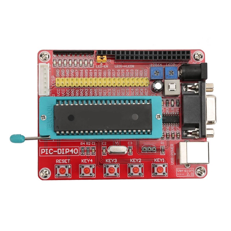 Learning Board PIC16F877A Microcontroller Development Board with RS232 Interface