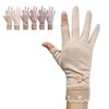 자외선차단 레이스 두손 핑거리스 여성장갑 운전용 골프용 UV Protection Lace Fingerless Gloves for Women for Driving and Golf