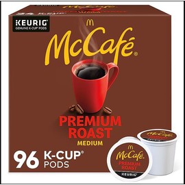 McCafe Premium Roast Coffee Keurig K-Cup Pods, Medium Roast, 96/Carton