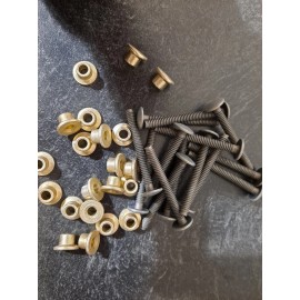 Huck Peterbilt 379 Hucks & Collars - 3/16" Medium Flange Collars USA - Pack of 100