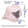 NiceYnn Womens Embrioderied Butterfly Bling Studded Rhinestone Baseball Hat, Girls