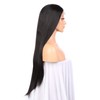 Black Synthetic Hair 13-4-3 Lace Women Wig,26 Inch Long Silky
