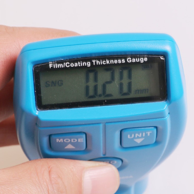 Paint Thickness Meter 0.01mils Resolution Digital Display Coating Depth Gauge