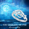 Eye Of Horus Ring 925 Sterling Silver Moonstone Ring Adjustable