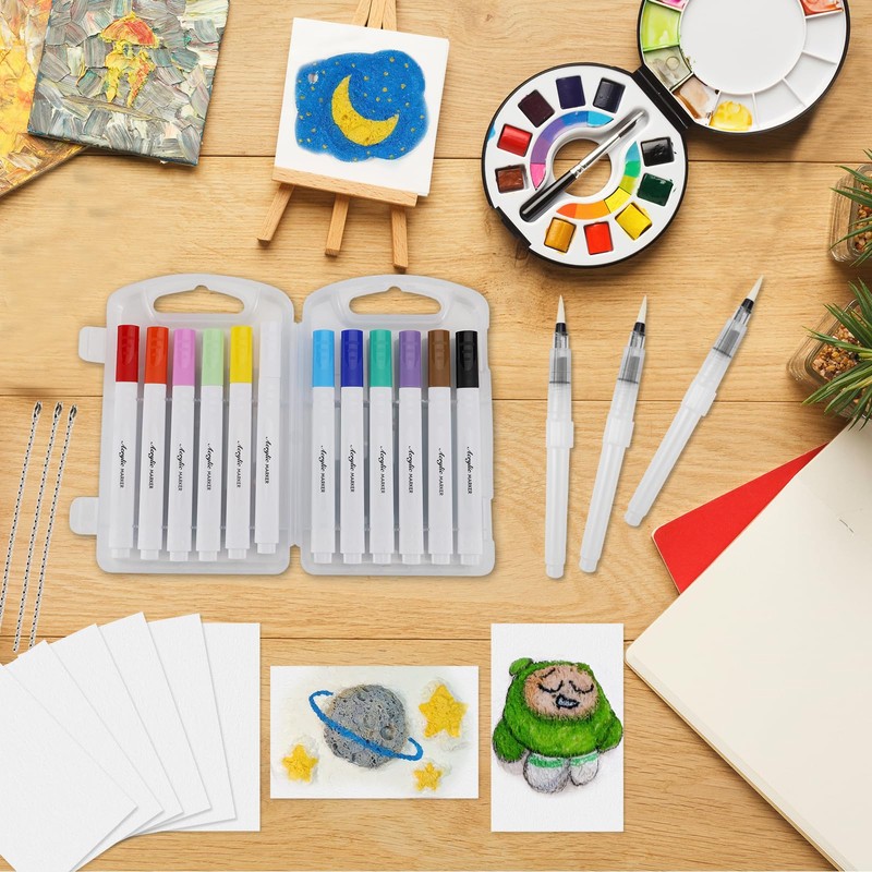 Magic Puffy Paint Art, 3D Drawing Magic Canvas Sponge, Magic