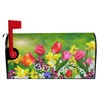 Abucaky Tulips and Daffodils Flowers Mailbox Cover Magnetic Spring Summer