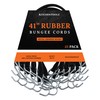 41" Inch 25 Pack Rubber Bungee Cords with Metal Hooks