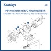 Koatukys PB4-60 Booster Pump Shaft Seal & O-ring Rebuild Kit