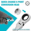 DURATECH 12-in-1 Flex-Head Ratcheting Wrench Set & 24-in-1 Screwdriver Set,