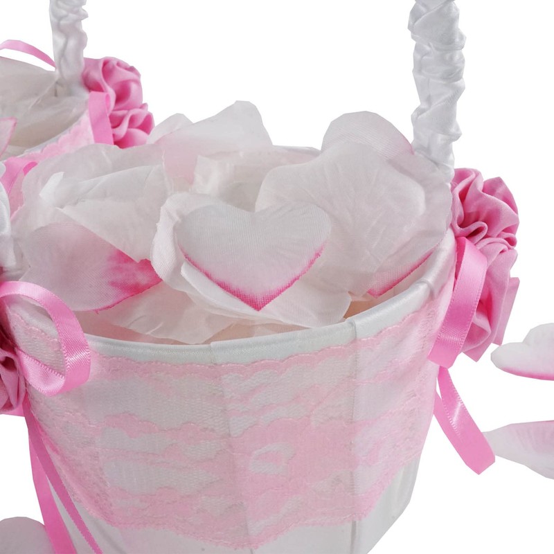 EinsSein 2 x Wedding Flower Rose Scatter Baskets 17 x