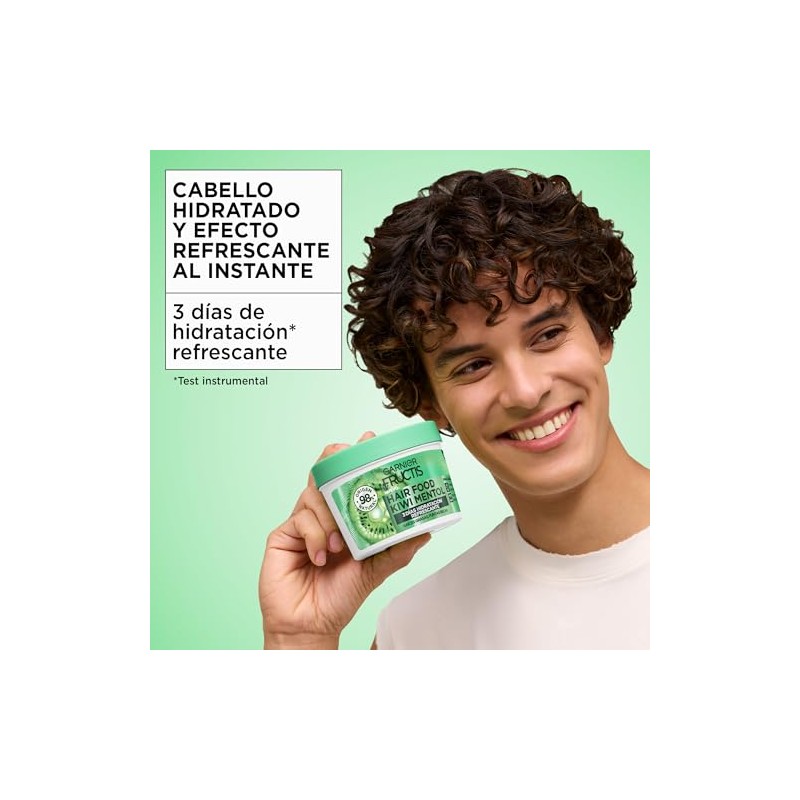 Kit Garnier Fructis HairFood Kiwi mascarilla para cabello hidratante 2Pack