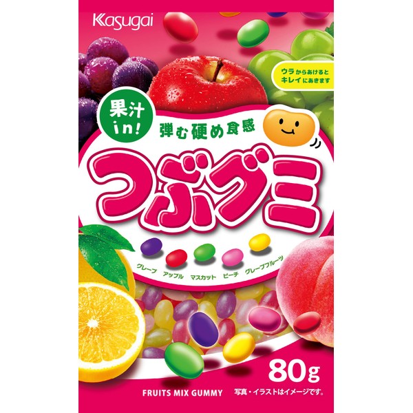 Kasugai Seika J Tsuzu Gummy, 2.8 oz (80 g) x 6 Packs