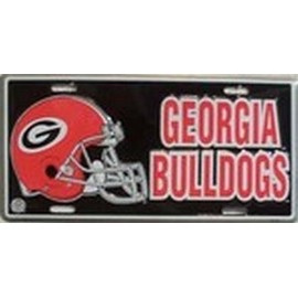 Georgia Bulldogs Helmet - College LICENSE PLATES Plate Tag Tags auto vehicle car front Y