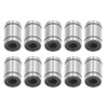 10Pcs Linear Motion Bearing Alloy Steel 6mm ID 12mm OD