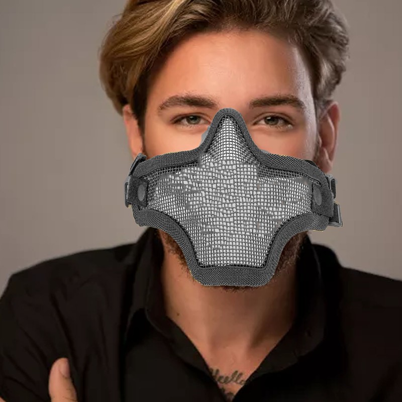 Half Face Guard Protective Steel Mesh Cool Design 54 to