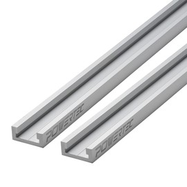 POWERTEC 48" Miter T Track for Router Table, Works With Table Saw Sled, Miter Gauge, Featherboard, Miter Bar, and other T Track Accessories for woodworking (71167)