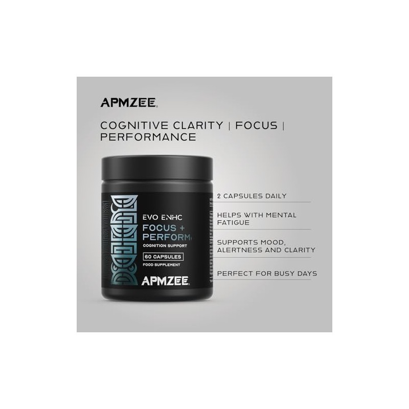 Nootropics Brain Supplement | Caffeine Free | 60 Capsules |
