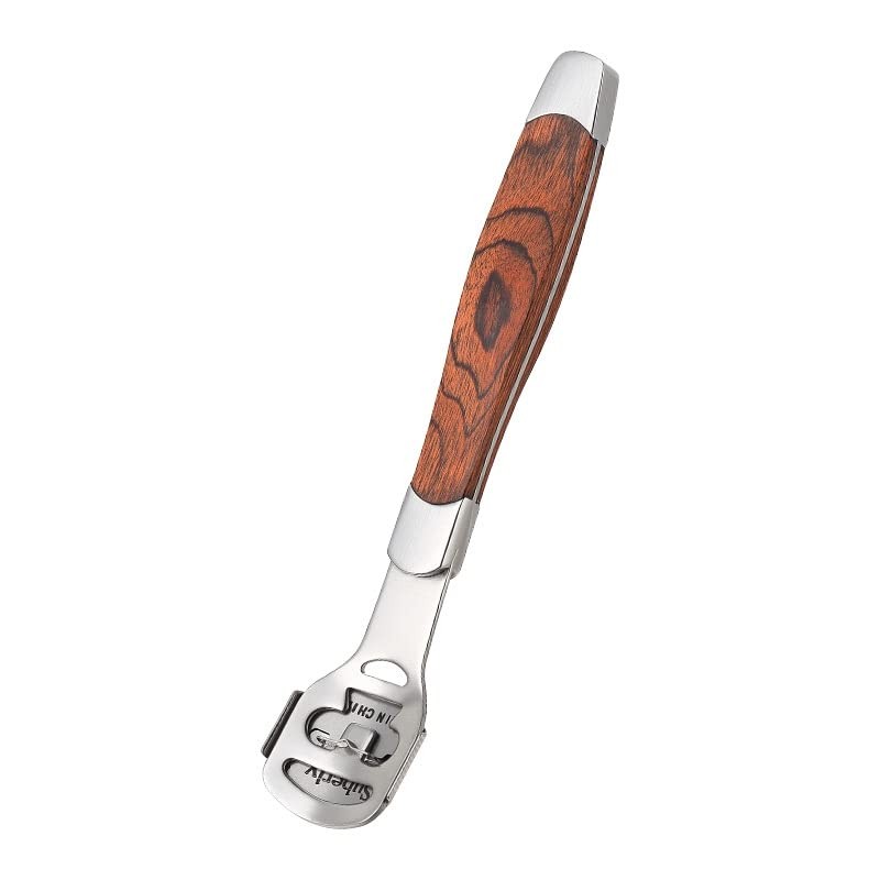 Stainless Steel Callus Remover with Wood Effect with 10 Replacement