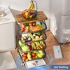 Fruit Basket Kitchen Pantry Organizers and Storage - Wooden Top
