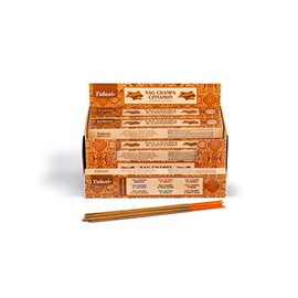 Tulasi Cinnamon Nag Champa, 15 Sticks x 12 Packs, Black, One Size