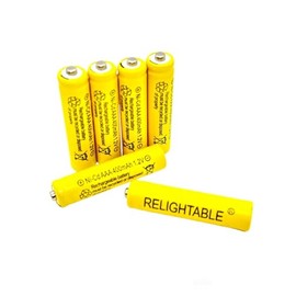 RELIGHTABLE 400mAh AAA NiCd 1.2v Rechargeable Batteries Garden Solar Ni-Cd Light LED U (6)