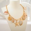 FAUTHENTICUTE Chunky Gold Statement Necklaces For Summer Gold Plated Chain