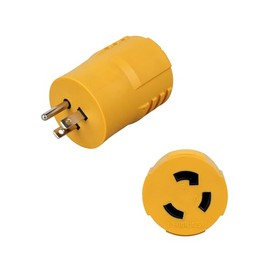 30 Amp to 15 Amp 110 RV Adapter Plug 15A Household Male to 30A RV Female Electrical Converter for RV Camper Caravan Van Travel Trailer