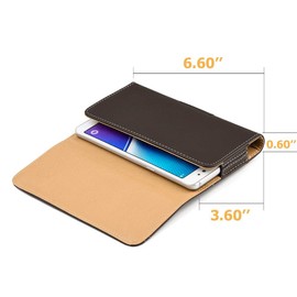 Premium Brown Faux Leather Pouch Carrying Case Magnetic Flap Belt Clip Holster for Pixel 9 Pro XL, Pixel 8 Pro,8, Pixel 7 Pro, Pixel 7, Pixel 6 Pro,Pixel 6 (Fits Ultra Slim Cover on)