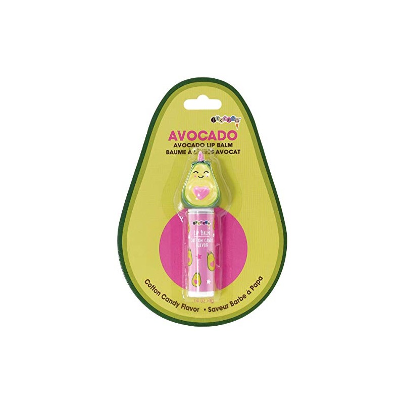 iscream Kawaii Avocado Shaped Cotton Candy Scented Lip Balm