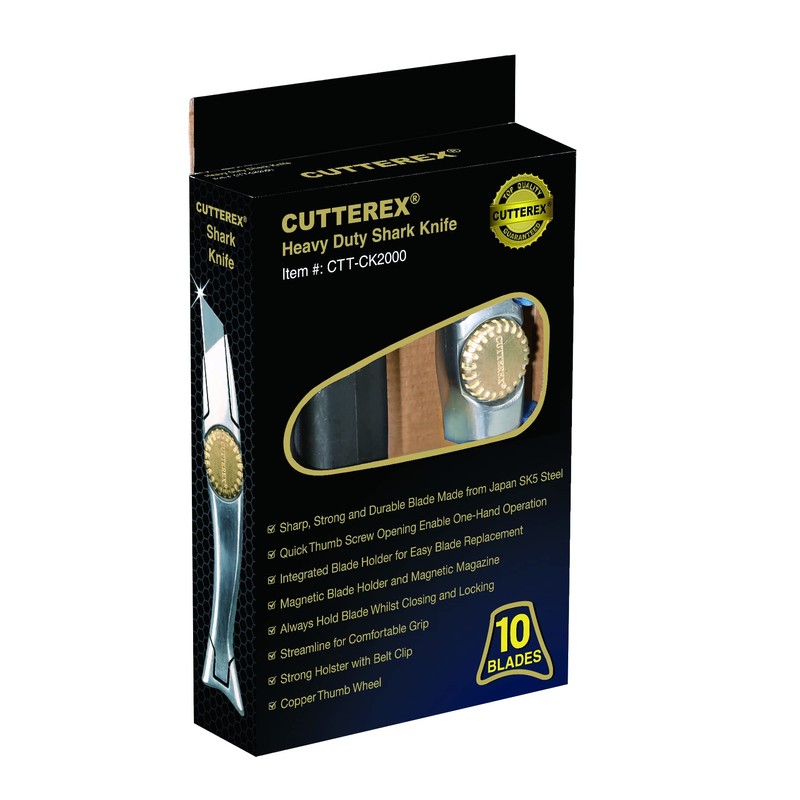 CUTTEREX Heavy Duty SharkKnife VinylKnife UtilityKnife RoofingKnife Delphin Dolphin Carpet
