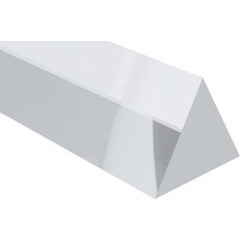 Extruded Acrylic Triangle Rod, Equilateral, 0.5" Each Side, 24 inch Length, (Pack of 12)